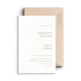 Parsons Collection Invitation and Envelope